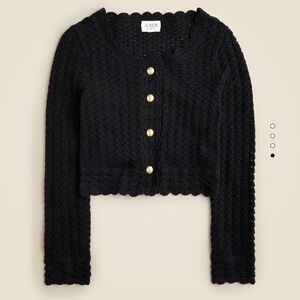 NWT J. Crew Crochet Cropped Cardigan